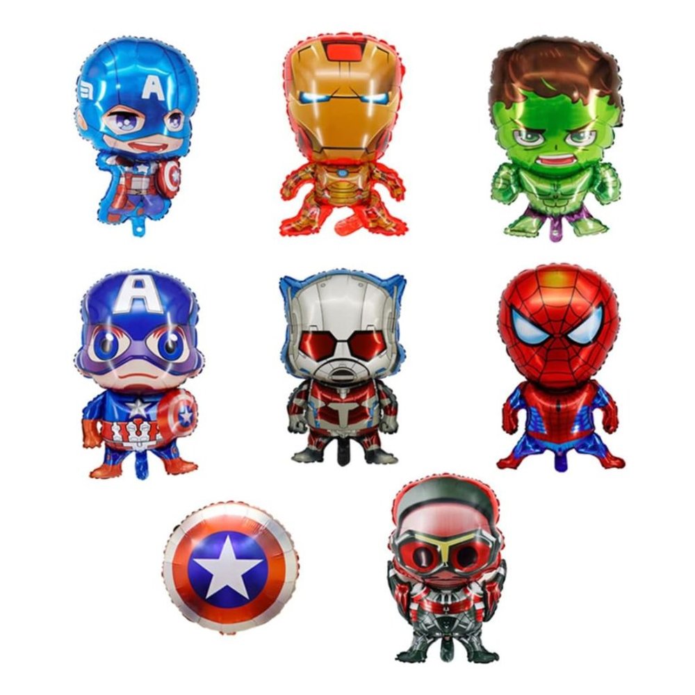 Superhero Balloons 9pcs